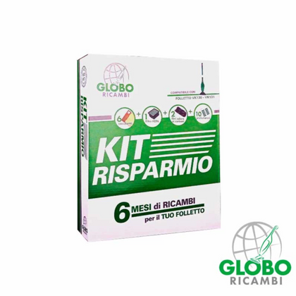 Kit Risparmio per Folletto VK130 VK131 SACCHETTI FILTRI