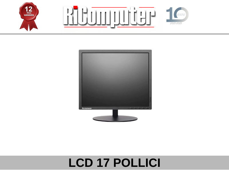 MONITOR 17 POLLICI VARI BRAND RICONDIZIONATO GARANZIA 12 MESI